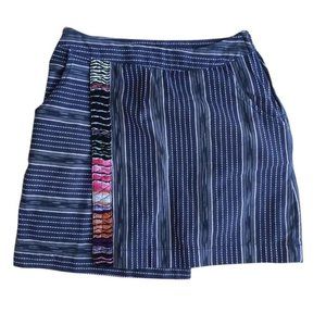 **3/$20** - FREE PEOPLE Boho Navy Striped Mini Skirt! Size 0